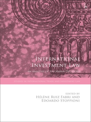 cover image of International Investment Law